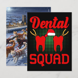 Santas Favorite Dental Hygienist Saves Christmas Holiday Postcard