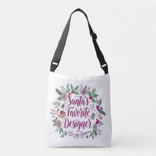 Santa's favorite designer Christmas sewing gift id Crossbody Bag