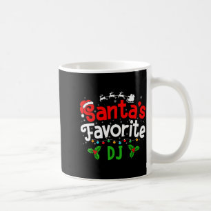 Santa's Favorite Dj Christmas Party Coffee Mug