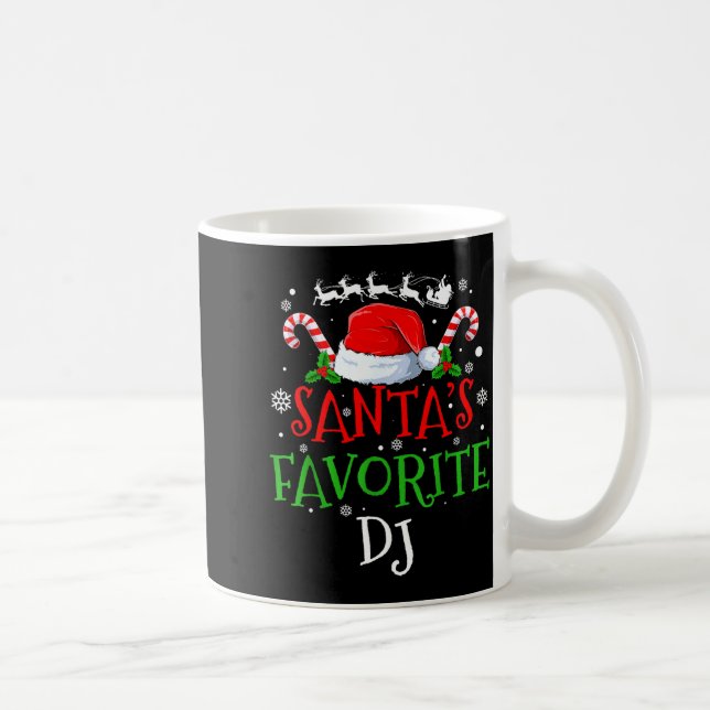 Santa's Favorite Dj Christmas Party  Coffee Mug (Right)