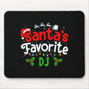 Santa's Favorite Dj Christmas Party  Mouse Pad
