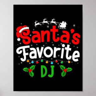 Santa's Favorite Dj Christmas Party  Poster