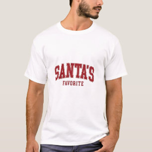 Santa's Favorite Funny Cute Kids Christmas T-Shirt