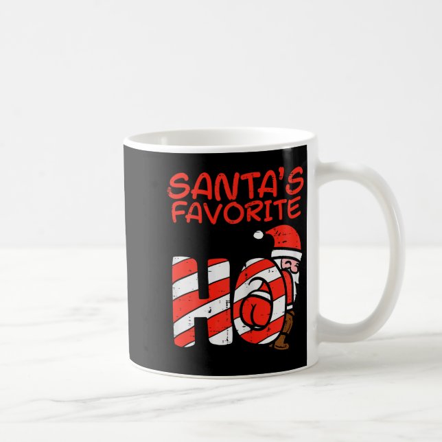 Santas Favorite Funny Naughty Adult Christmas Xmas Coffee Mug (Right)