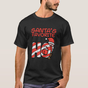 Santas Favorite Funny Naughty Adult Christmas Xmas T-Shirt
