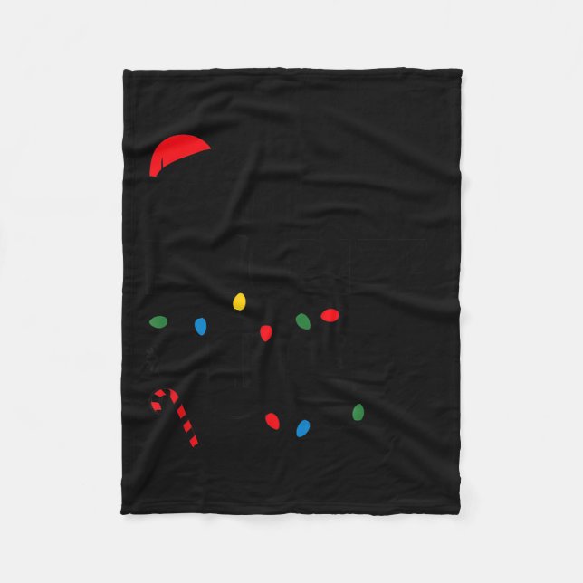 Santa's Favorite Helper Funny Christmas  Fleece Blanket (Front)
