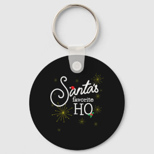 Santa's Favorite Ho Funny Christmas Cheeky Tee Do Key Ring
