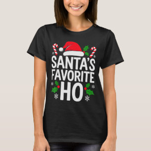 Santa's Favorite Ho Shirt Adult Kids Funny Christm