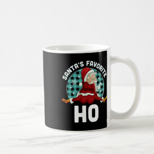 Santa's Favorite Ho - Xmas Naughty Santa Christmas Coffee Mug