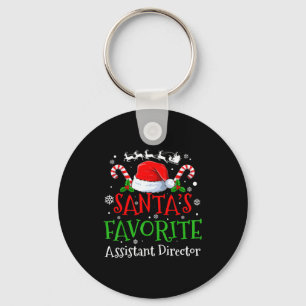 Santa's Favorite Istant Director Christmas Party Key Ring