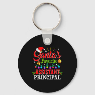 Santa's Favorite Istant Principal Christmas Light Key Ring