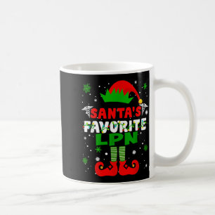 Santa's Favorite Lpn Funny Christmas Coffee Mug