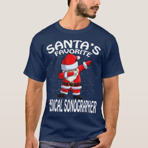 Santas Favorite Medical Sonographer Christmas T-Shirt