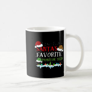 Santa's Favorite Monitor Tech Fun Christmas Coffee Mug