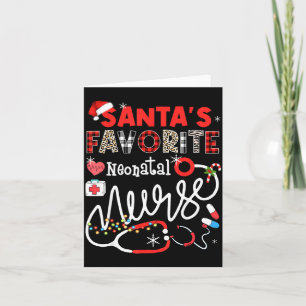 Santa's Favorite Neonatal Nurse Christmas Lights L Card