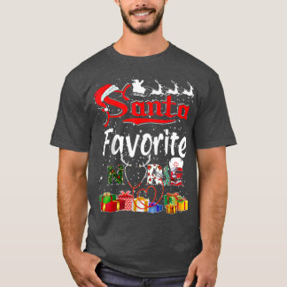 Santa's Favorite Nurse Christmas T-Shirt