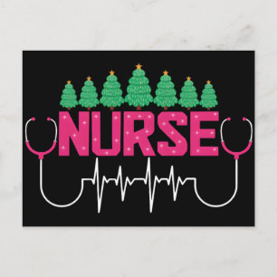 Santa's Favorite Nurse Professional Funny Christma Holiday Postcard