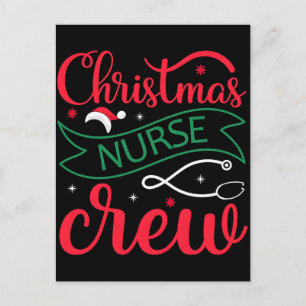 Santa's Favorite Nurse Professional Funny Christma Holiday Postcard