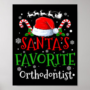 Santa's Favorite Orthodontist Christmas Party Poster
