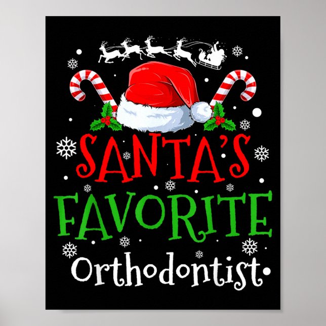 Santa's Favorite Orthodontist Christmas Party  Poster (Front)