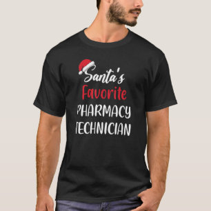 Santas Favorite Pharmacy Technician Christmas T-Shirt
