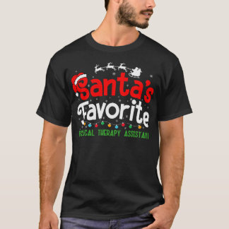 Santa's Favorite Physical Therapy Assistant Party T-Shirt