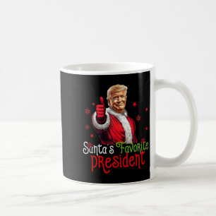Santas Favorite President Funny Santa Trump 2024 C Coffee Mug