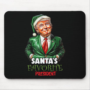 Santa's Favorite President Funny Trump Christmas X Mouse Pad