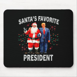 Santas Favorite President Funny Trump Mouse Pad