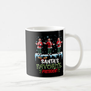 Santas Favorite President Santa Trump Dance Funny  Coffee Mug