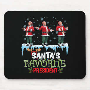Santas Favorite President Santa Trump Dance Funny Mouse Pad