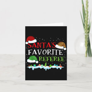 Santa's Favorite Referee Fun Christmas Card