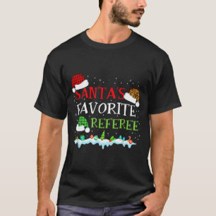 Santa's Favorite Referee Fun Christmas T-Shirt