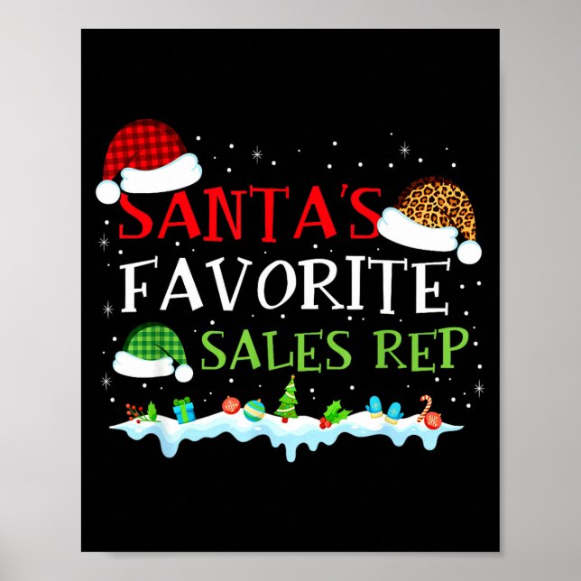 Santa's Favorite S Rep Fun Christmas  Poster (Front)