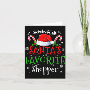 Santa's Favorite Shopper Christmas Party  Card