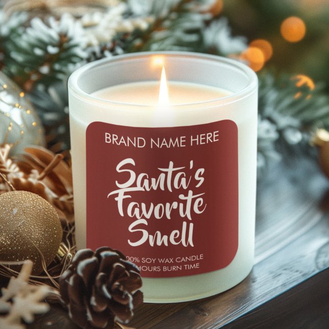 Santa's Favorite Smell Candle Labels (Creator Uploaded)