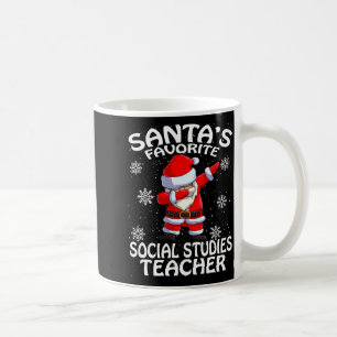 Santas Favorite Social Studies Teacher Christmas  Coffee Mug
