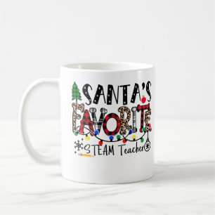 Santa's Favorite STEAM Teacher Funny Christmas Buf Coffee Mug