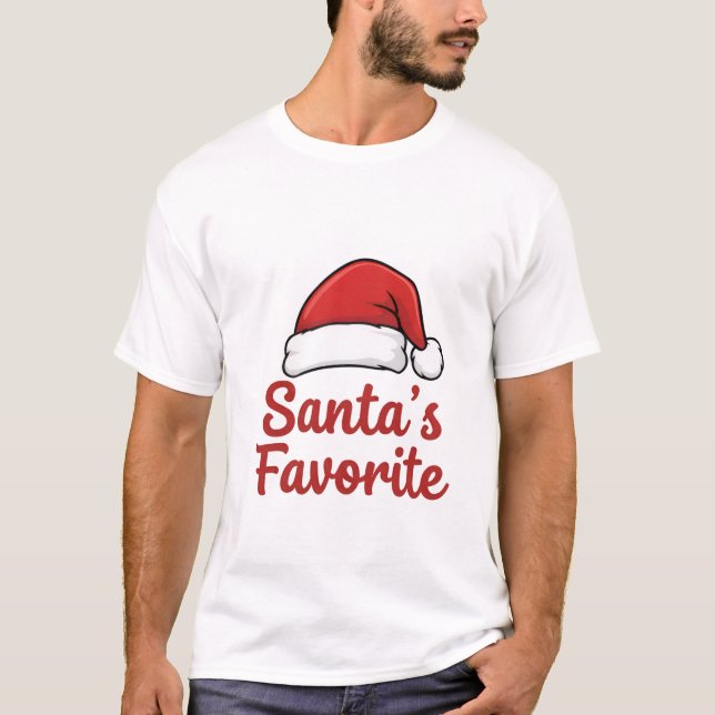 "Santa's Favorite" T-Shirt | Funny Christmas (Front)