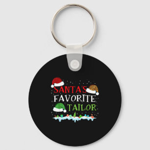 Santa's Favorite Tailor Fun Christmas Alterations Key Ring