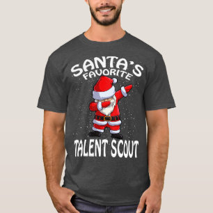 Santas Favorite Talent Scout Christmas T-Shirt