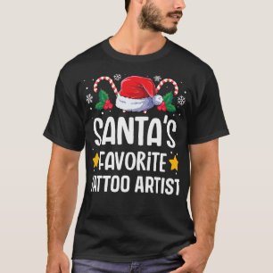 Santas Favorite Tattoo Artist Christmas Matching G T-Shirt