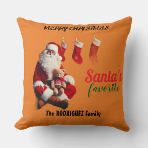 Santa's Favorite Throw Pillow