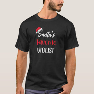 Santas Favorite Violist   Christmas viola   Pajama T-Shirt
