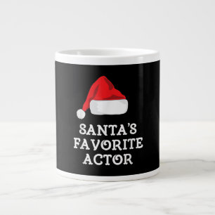 Santas Favourite Actor Christmas Acting Actress Large Coffee Mug