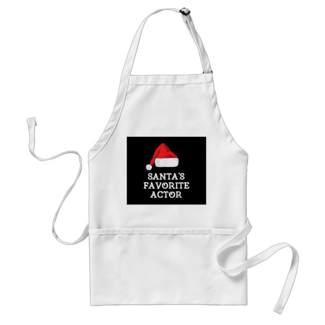 Santas Favourite Actor Christmas Acting Actress Standard Apron (Front)