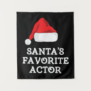 Santas Favourite Actor Christmas Acting Actress Tapestry