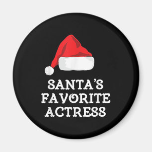 Santas Favourite Actress Christmas Acting Actress Magnet
