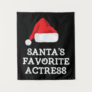 Santas Favourite Actress Christmas Acting Actress Tapestry