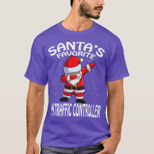 Santas Favourite Air Traffic Controller Christmas T-Shirt
